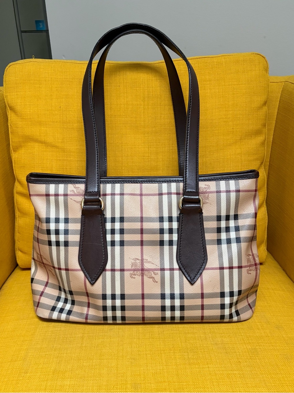 GUC Burberry Haymarket Bag
